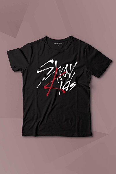 Kendim Seçtim Tricou pentru copii cu imprimeu K-pop Stray Kids - Mânecă scurtă