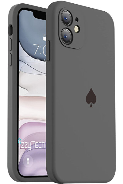 izzytech حافظة هاتف آيفون 11 مع حماية للكاميرا وشعار المجرف