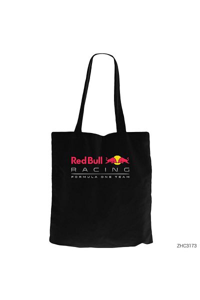 Z zepplin Redbul Racing Team Black Canvas Tote Bag