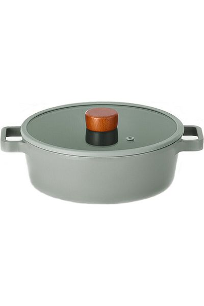 NEOFLAM Korean pots, Neoflam Fika, 26cm, low, light green