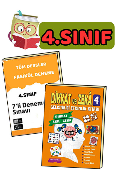 GÖNÜL YAYINCILIK 4.sınıflar Için 6'lı Deneme Sınavı Ve Dikkat Zeka Seti(yeni ...