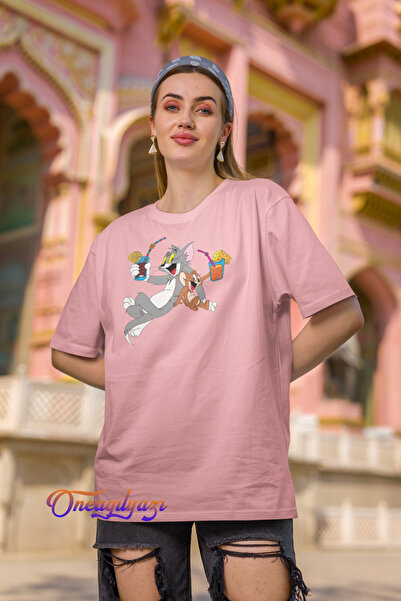 oneagılyazı Μπλουζάκι με στάμπα Tom And Jerry