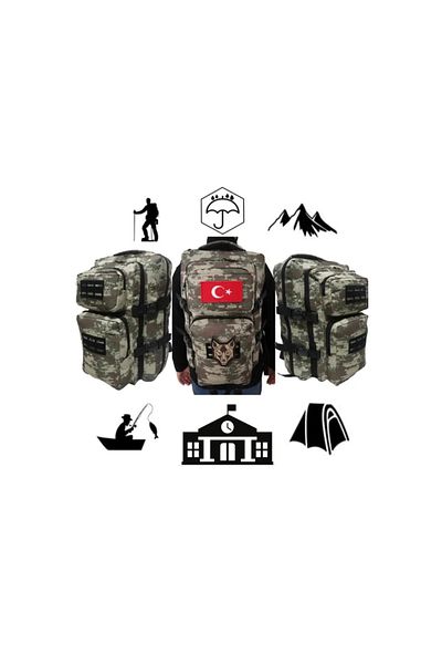 KRC BAGS λειτουργική αθλητική τσάντα ορειβασίας και τακτικής εξωτερικού χώρου