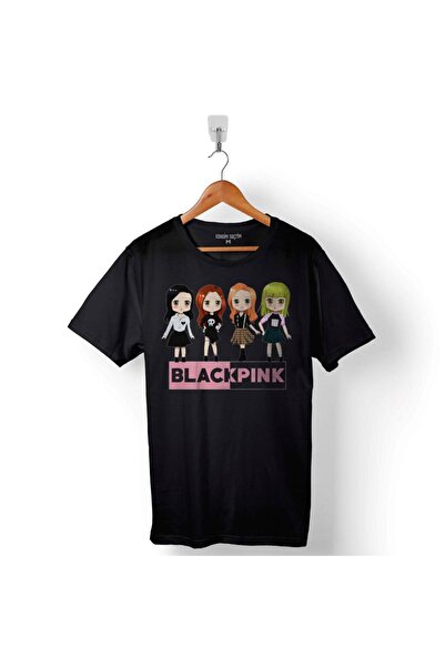 Kendim Seçtim Chibi Black Pink Blackpink Muzika Južna Koreja Muška Majica