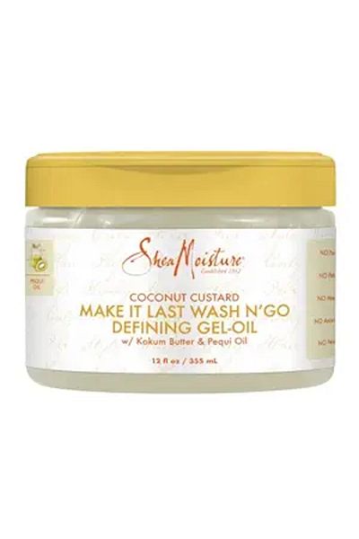 Shea Moisture Make It Last Wash & Go Coconut Custard Oil Gel for Unisex 340g