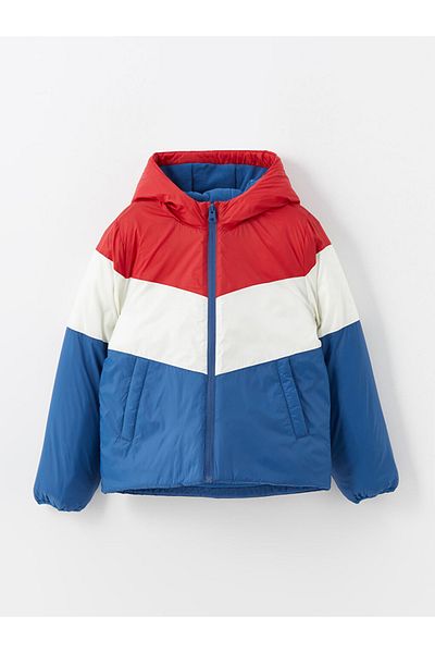 LC Waikiki Kids Red Hooded Boys' Coat