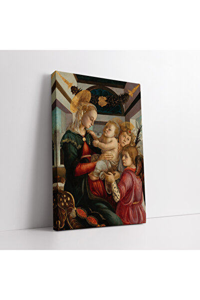 KOSS Dijital Pictură pe pânză a lui Sandro Botticelli, Madonna și copilul cu ...