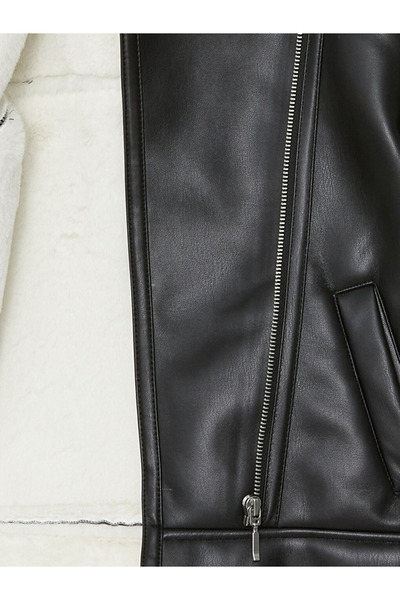 LC Waikiki Δερμάτινο παλτό για κορίτσια Lcwk