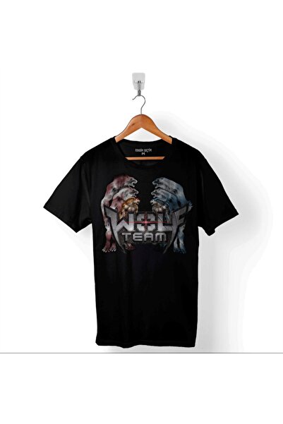 Kendim Seçtim Wolfteam Wolf Team Kurt Adam Joy Game Baskılı Tişört Unisex T-shirt