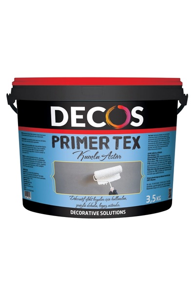 DECOS Primer TEX - Tekstürlü Kumlu Dekoratif Astar çok güçlü