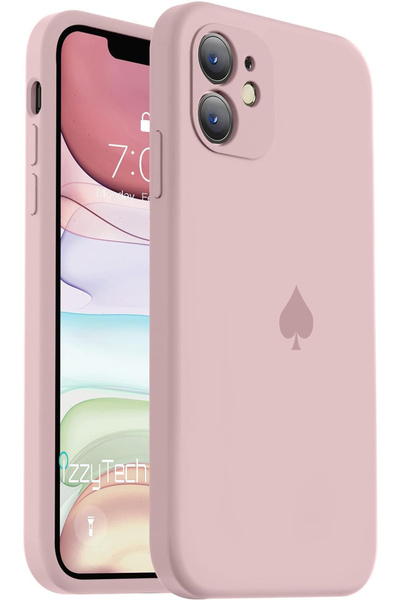 izzytech حافظة هاتف آيفون 11 مع حماية للكاميرا وشعار المجرف