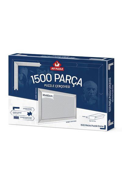 Art Puzzle White 1500 Piece Unassembled Puzzle Frame