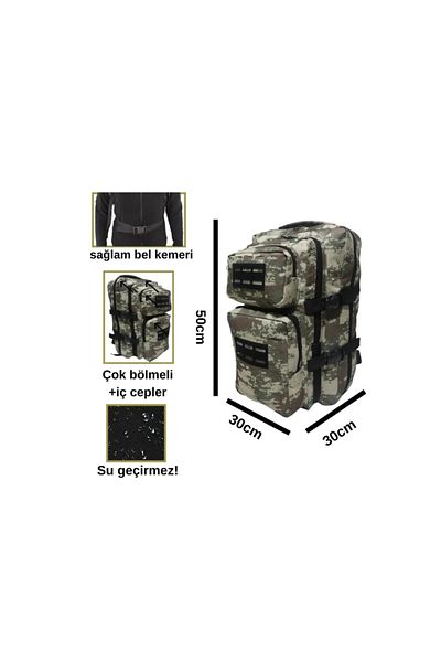 KRC BAGS λειτουργική αθλητική τσάντα ορειβασίας και τακτικής εξωτερικού χώρου
