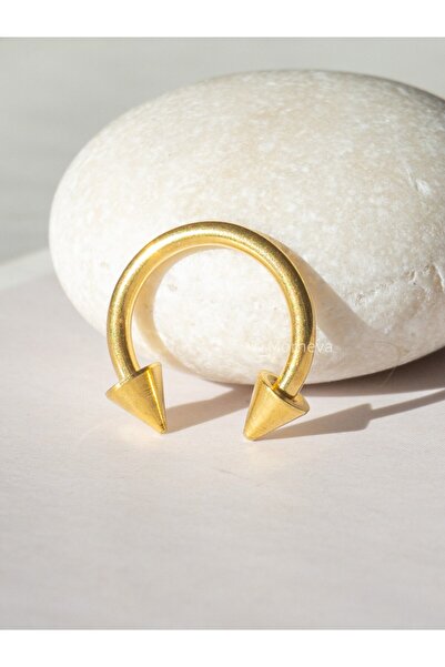 MORNEVA Cerrahi Çelik | Minik Sivri Uçlu Yarım Halka Helix Tragus Kıkırdak Septum Piercingi (1 Adet)