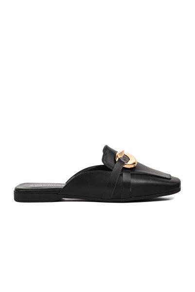 AYAKMOD Μαύρες γυναικείες παντόφλες