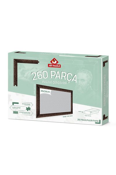 Art Puzzle Brown 260 Piece Unassembled Puzzle Frame