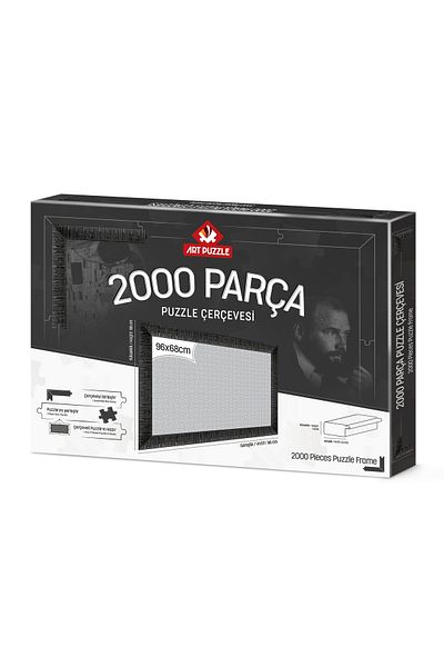 Art Puzzle Black 2000 Pieces Disassembled Puzzle Frame