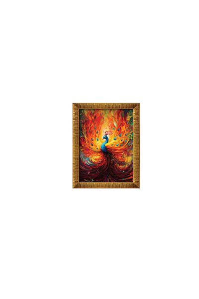 Art Puzzle Legendary Peacock 1000 Piece Framed Puzzle