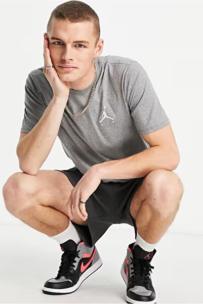 Nike Air Jordan Jumpman Gray Men's Sports T-Shirt