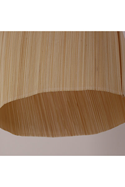Mylamp Meltem 32x32 cm Bambu Orta Boy Sarkıt Lamba