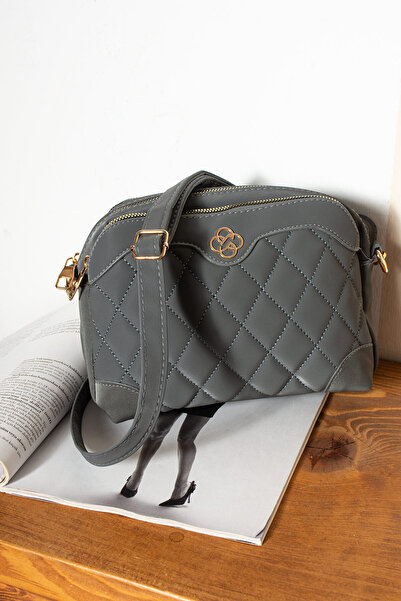 MY VİNTAGE Minimalist Elegance 3 Compartment Multi-Purpose Quilted Shoulder Bag