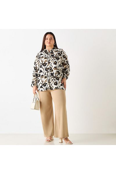 Ulla Popken FULL SLEEVE PRINTED SHIRT