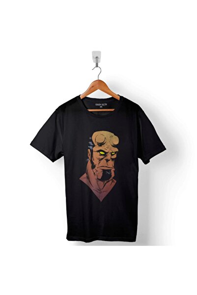 Kendim Seçtim Hellboy Glava Ron Perlman Doug Jones Muška Majica