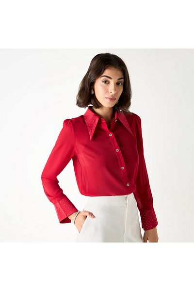 2Xtremz Embellished Shirt With Long Sleeves