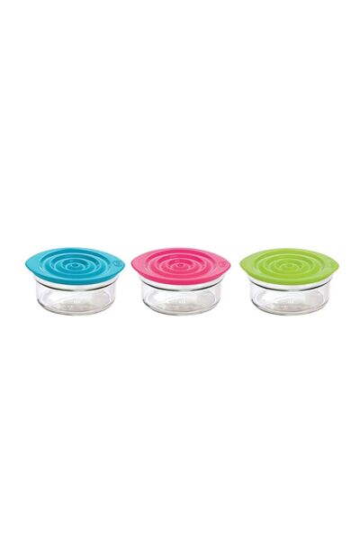 Renga 3' Spiral Glass Storage Container 415 ml