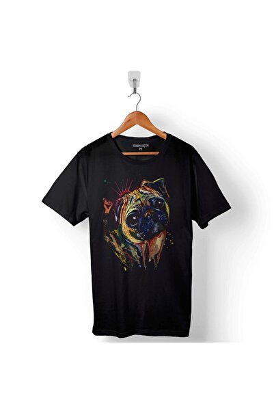Kendim Seçtim Majica Pug Mops Dog Dog Head Štampano Unisex T-shirt