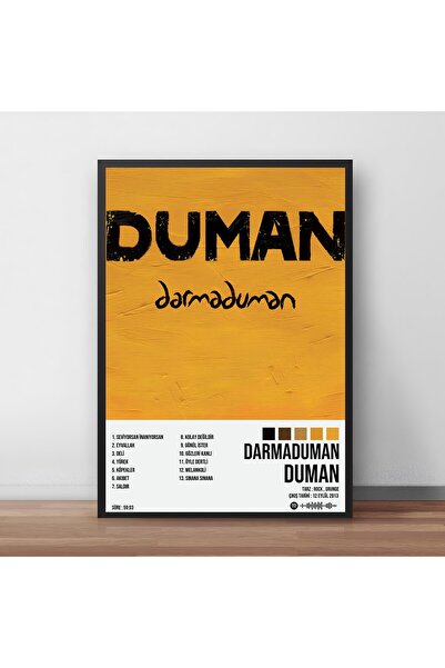 Orendart Duman - Darmaduman Albüm Spotify Çerçeveli Poster Tablo