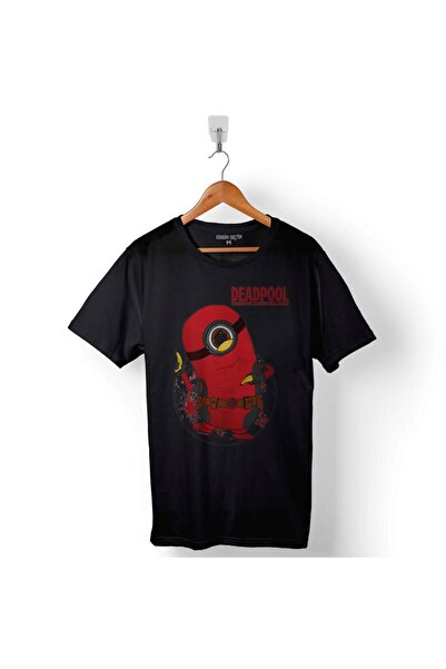 Kendim Seçtim Muška crna Deadpool Minion majica