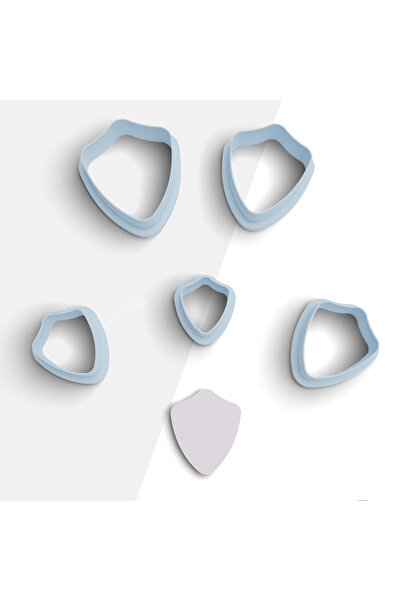 brocutters قالب قطع من طين البوليمر على شكل درع، قالب حلق، قاطع طين، 5 أطوال،...