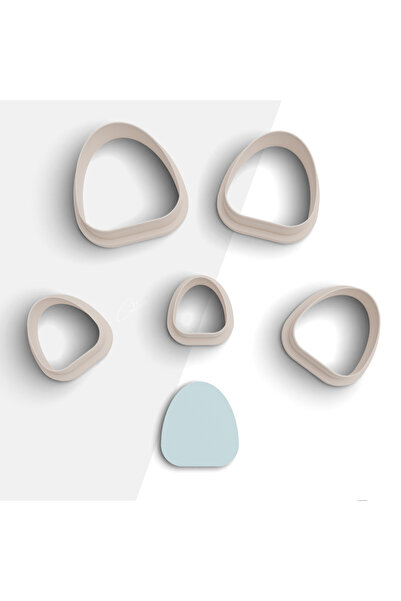 brocutters قالب قطع من طين البوليمر على شكل قوس رقيق، قالب حلق، قاطع طين، 5 أ...