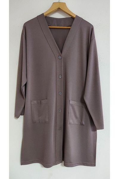 modagüven Mother's Cardigan Gloria Combed Cotton Tunic Size