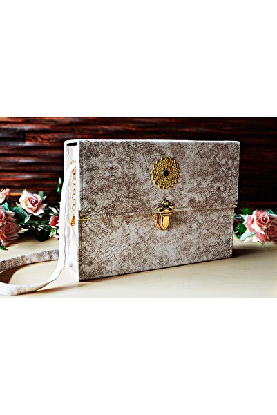 Medrese Kitab Evi Cami Boy 24*35 Hatim Cüzü Hatim Seti 30 Cüz Krem Nubuk Çant...