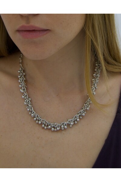 OneArjethnic Gümüş kaplama tasarım kolye