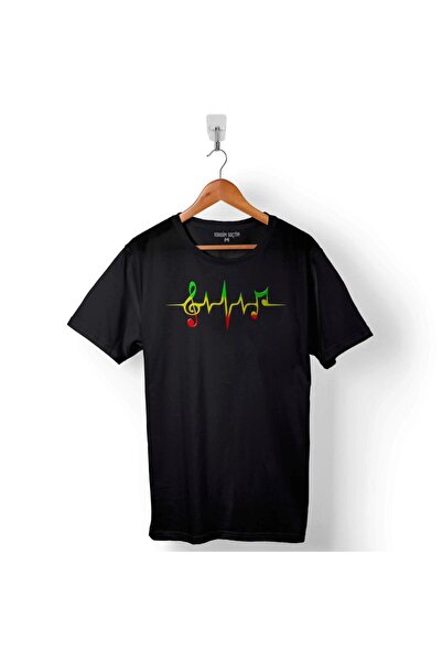 Kendim Seçtim Raggae Music Love And Peace Dub Music Note Men's T-Shirt