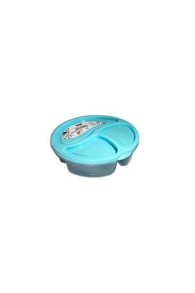 Bee Home Round Compartment Nutrition Bowl 750ml Ak 545 /Blue