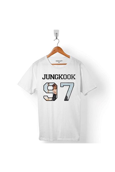 Kendim Seçtim Ανδρικό μπλουζάκι με λογότυπο Bts Bangtan Boys Junkook 97