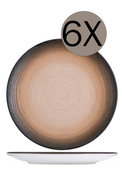 İD FİNE ID FINE Canyon Lona طبق مسطح 25 سم طقم 6 قطع 20169-111025