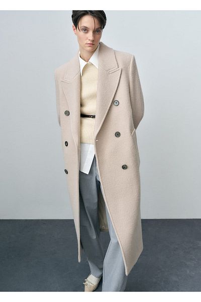 MANGO Woman Pure Wool Overcoat