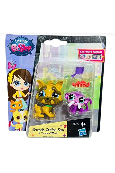 Littlest Pet Shop miniş brussels griffon İkili lps Minişler aksesuarlı orijinal