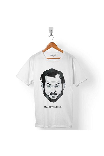 Kendim Seçtim Ανδρικό λευκό μπλουζάκι με στάμπα Stanley Kubrick
