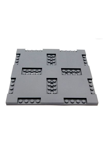 DEDE Dark Gray Plain Brick - 16x16 Moc Custom Baseplate, 1 Piece Will Be Sent