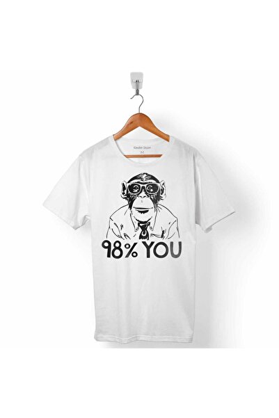 Kendim Seçtim Human Evolution Chimp 98% Chimp Evolution Dna Tricou bărbați
