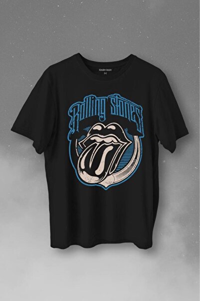 ZOKAWEAR Тениска унисекс с принт на Rolling Stones Rock Retro 70-те, 80-те и ...