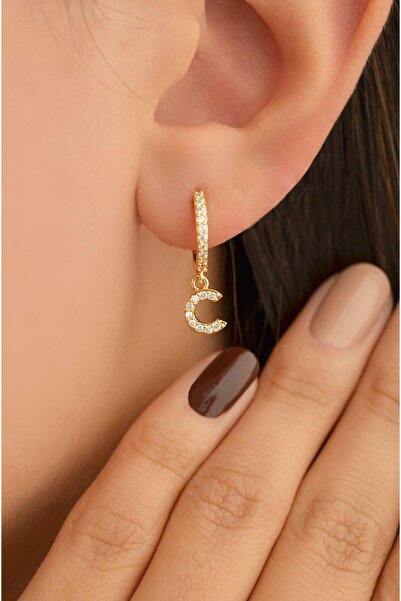 Sacce Scarves&Accessories C Harfi Küpe Tekli