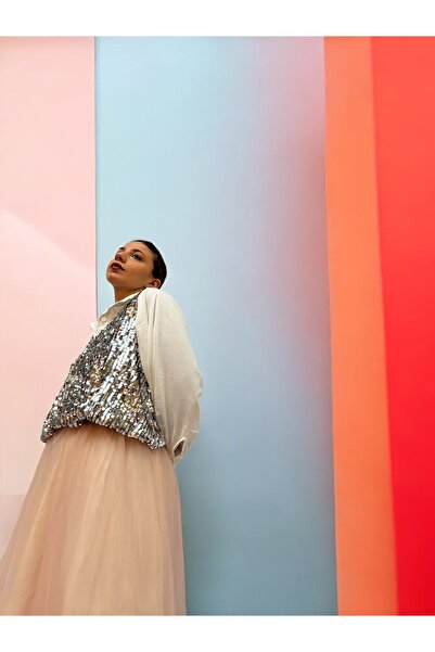 Pastelist. Payet özel tasarım balon bluz