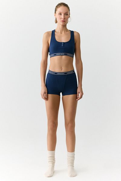 Urban Beat TEODORA Urban Beat Damen-Boxershorts in Marineblau/Ecru